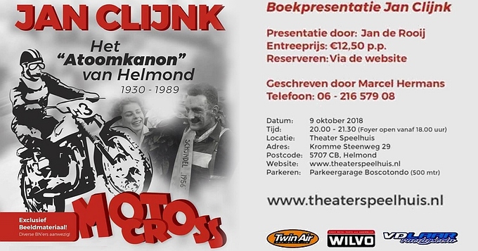 Boekpresentatie Jan Clijnk 9 okt 2018