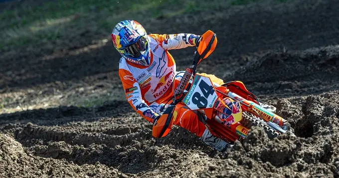 Herlings tweede in beide manches MXGP Zwitserland