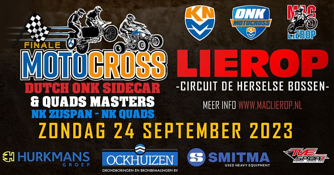 ONK Sidecar Finalewedstrijd zondag 24 sept in Lierop