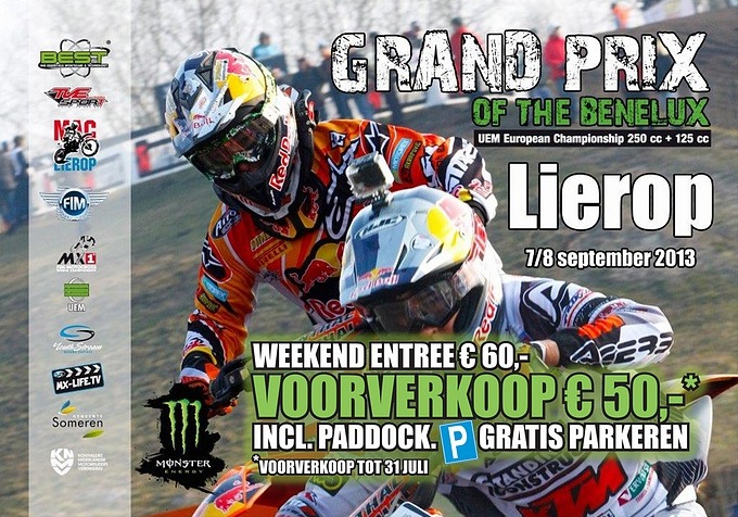 Bespaar 10 euro op een kaartje voor de Grand Prix in Lierop
